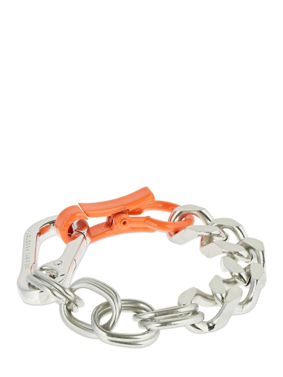 Heron Preston Multichain Bracelet W/ Orange Closure for Men - Lyst