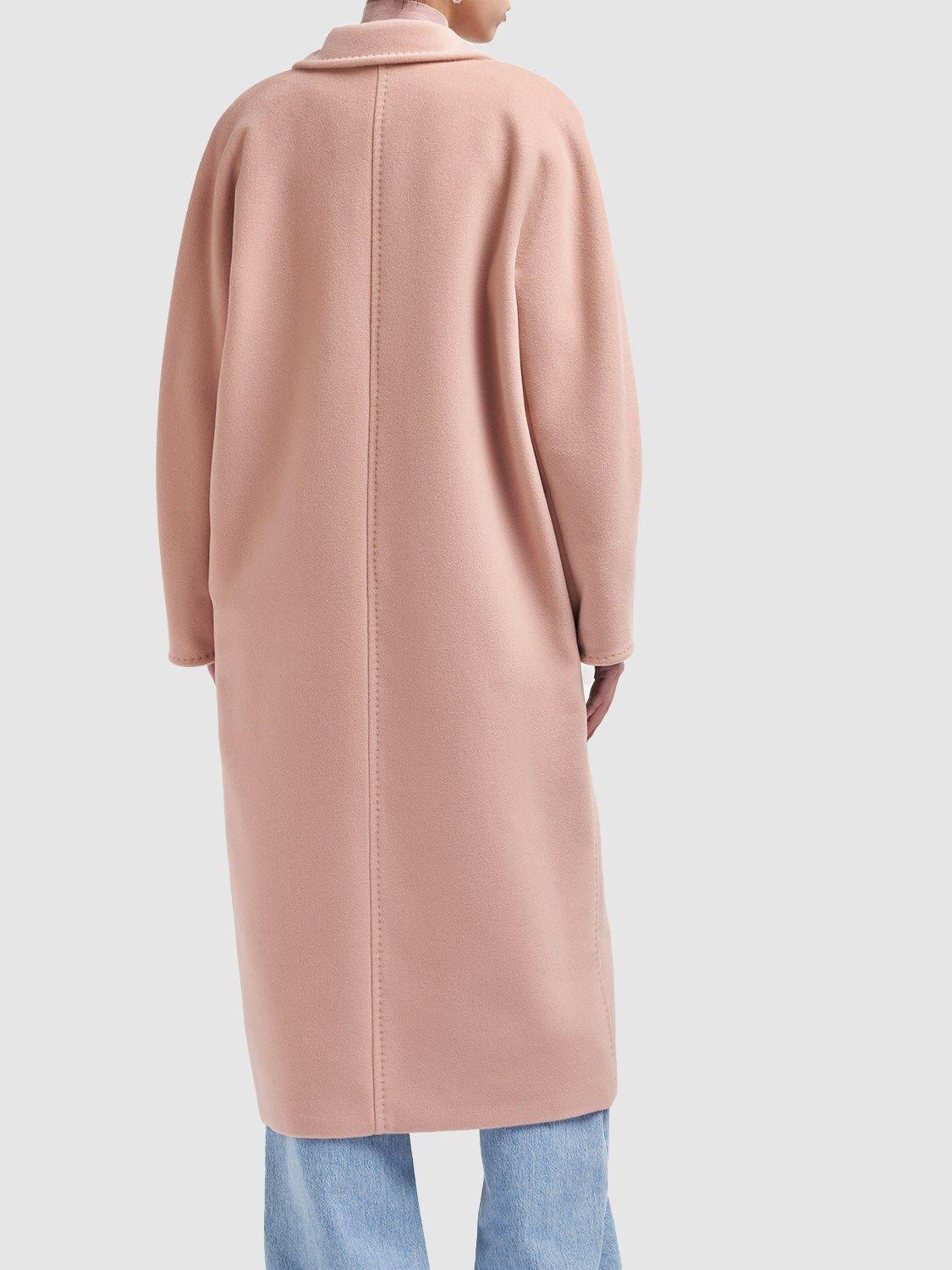 Blush pink shop wool coat