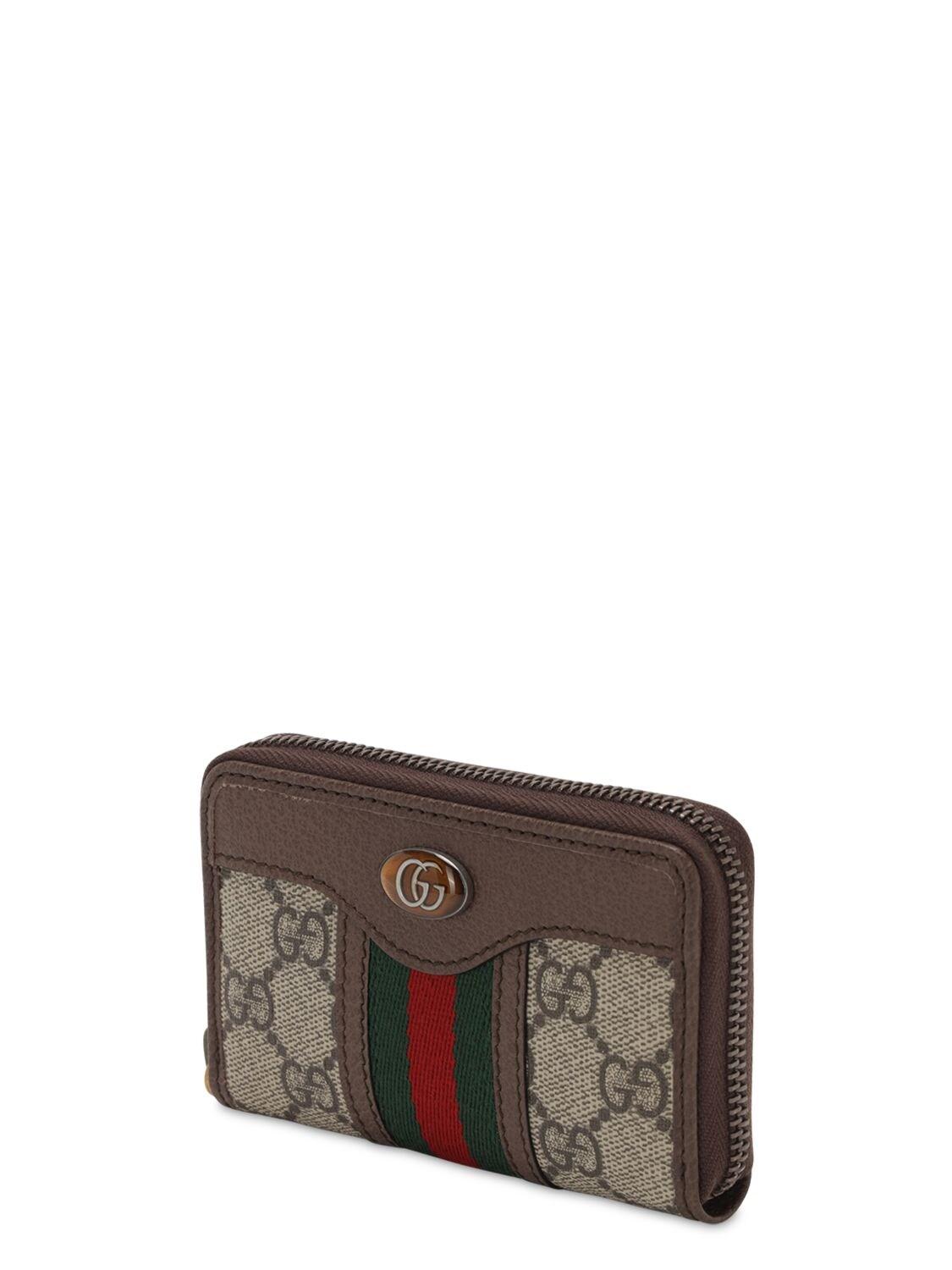 Gucci Canvas Ophidia gg Zip Around Card 