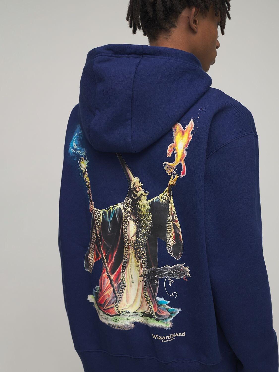 Nike Acg Wizard Cotton Sweatshirt Hoodie in Blue for Men | Lyst