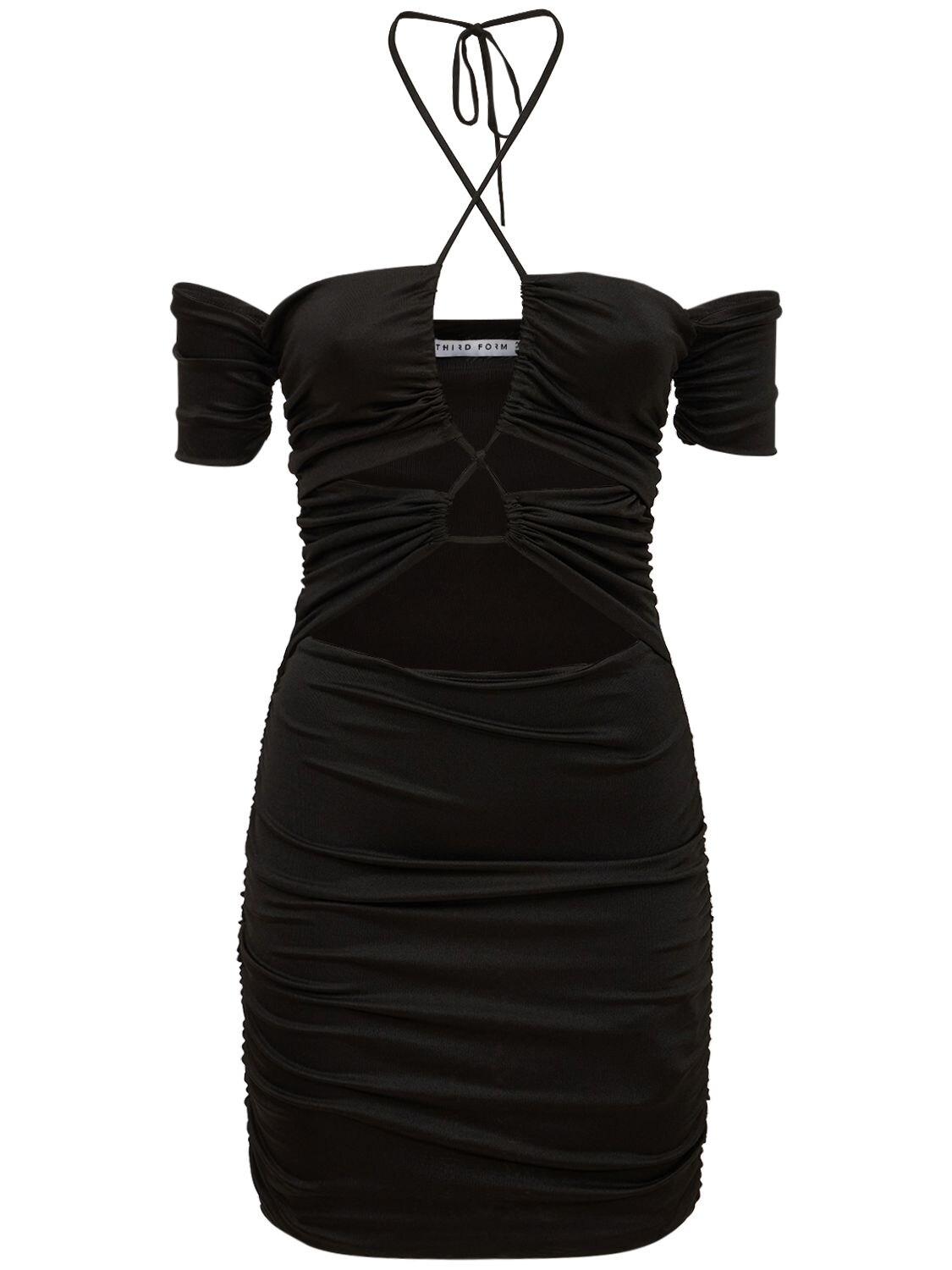 Third Form Look Through Offtheshoulder Mini Dress in Black Lyst