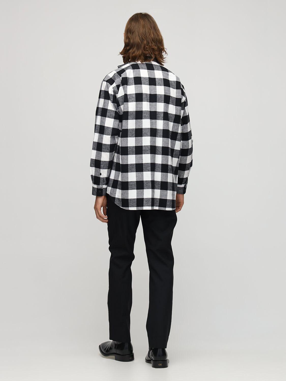 balenciaga flannel mens