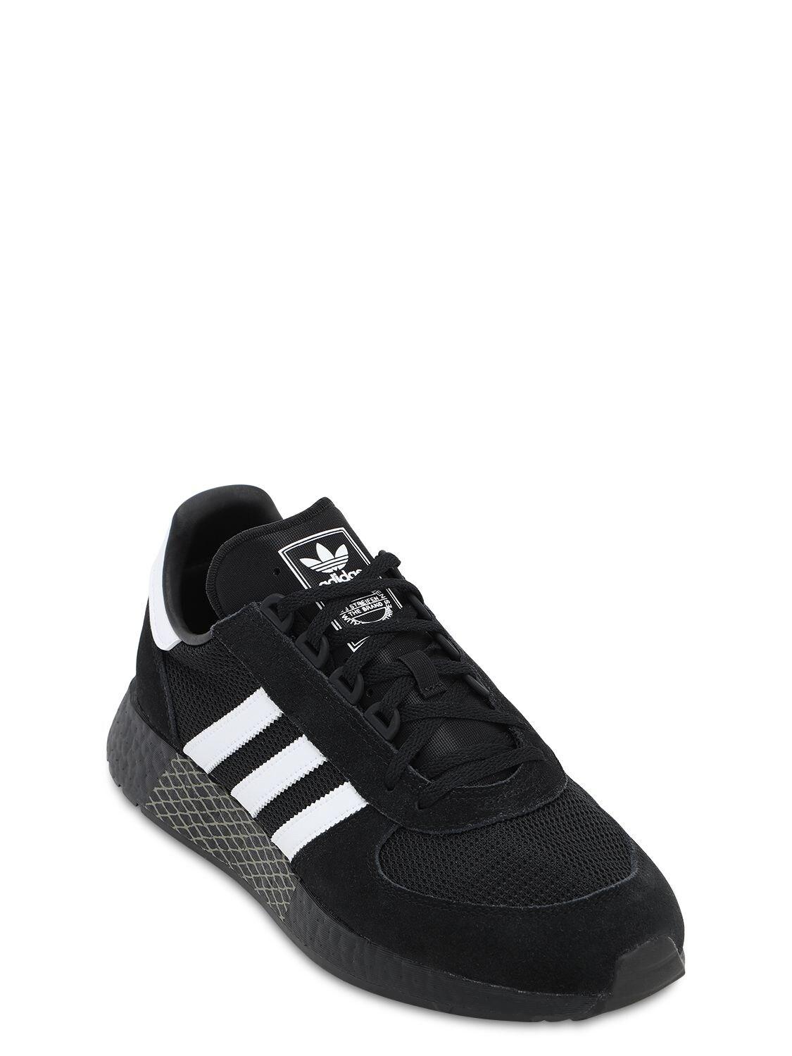 About setting coupler Norm adidas Originals Synthetic Marathon Tech Sneakers in Black for Men | Lyst