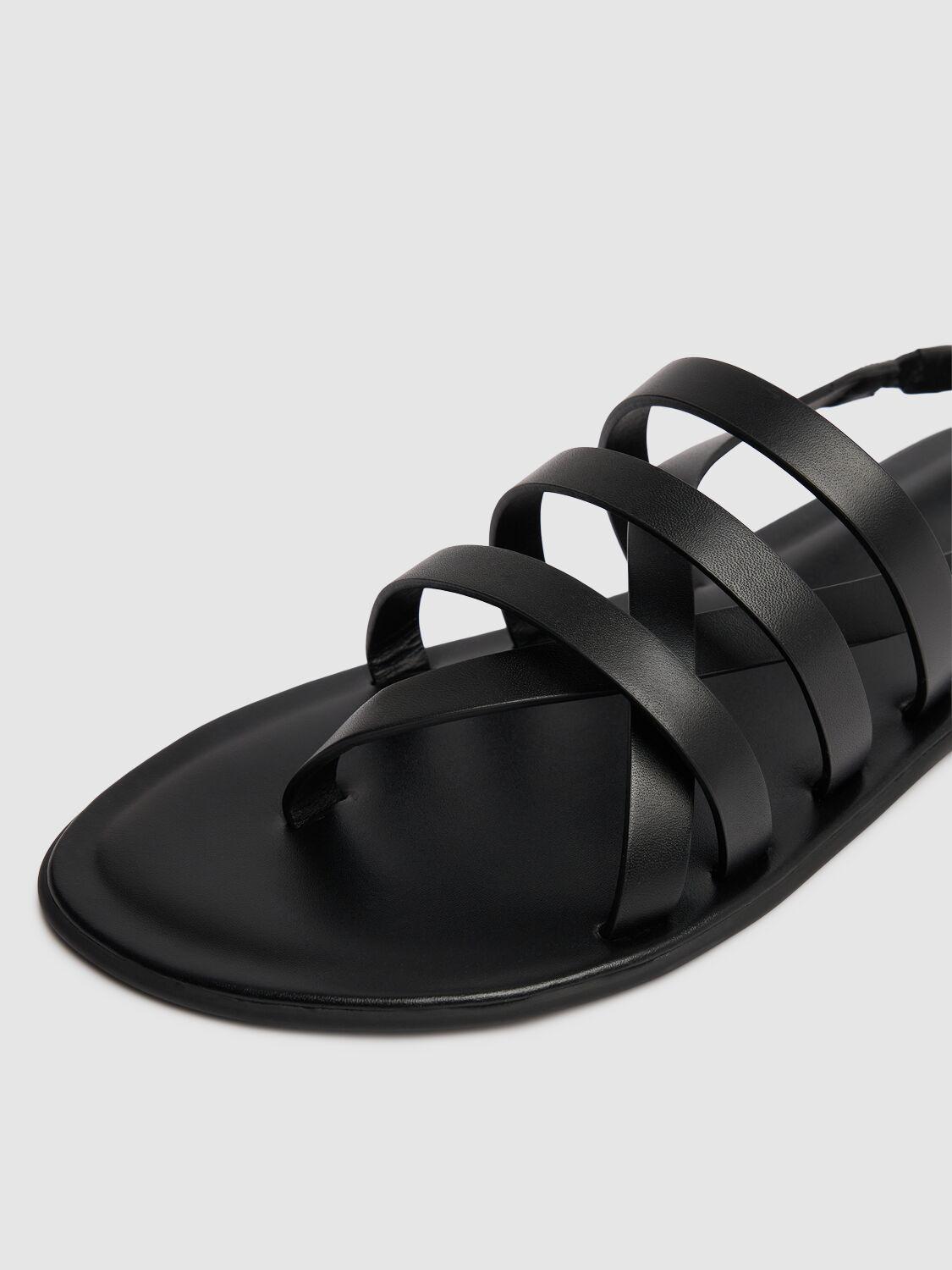 The Row◆Line Sandal in Leather 10mm The Row 10mm Line Leather Sandals in Black | Lyst Canada