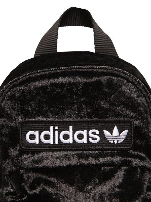 adidas Originals Bp Mini Techno Velvet Backpack in Black - Lyst