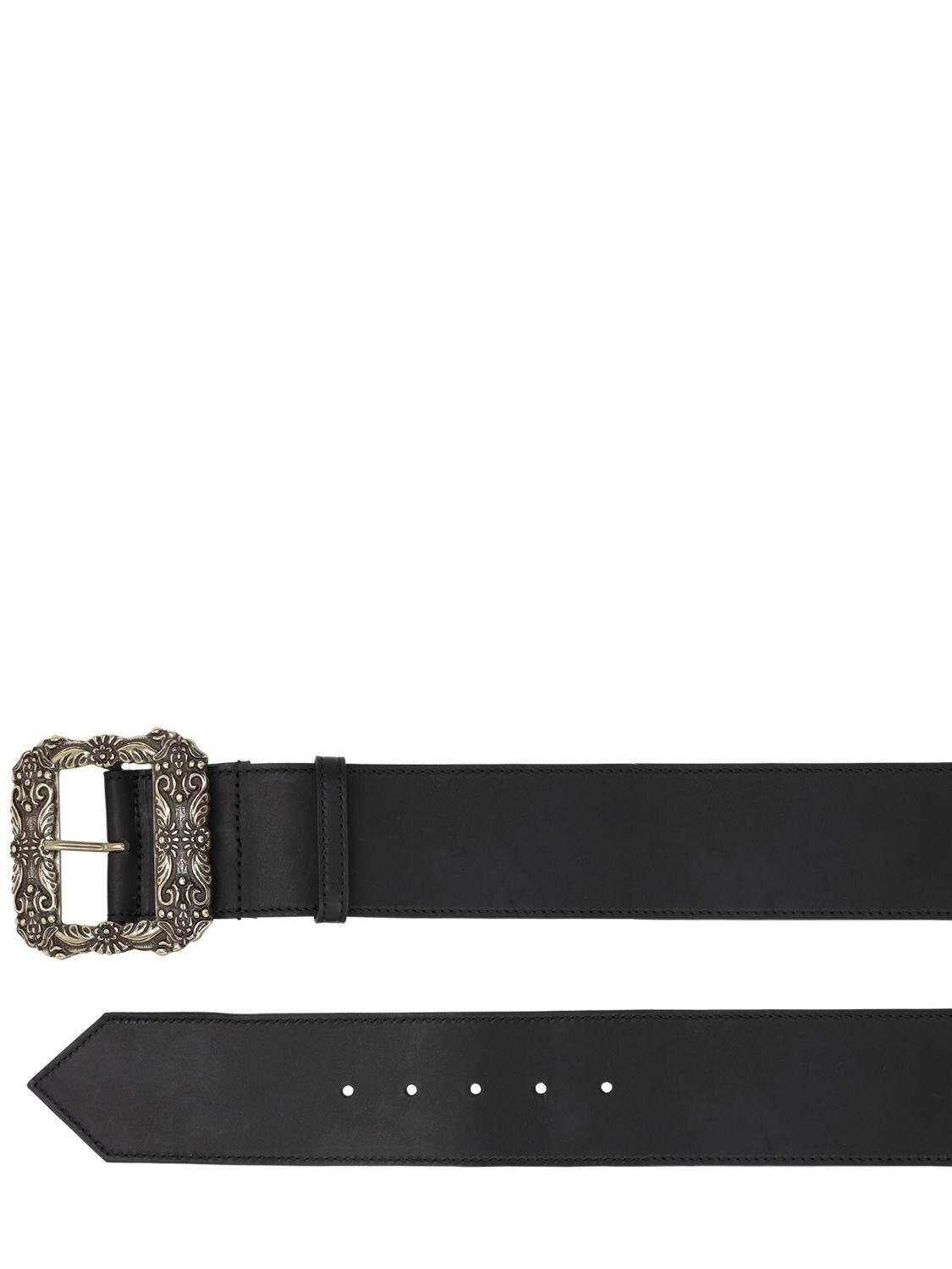Etro 60mm Leather Belt in Black - Lyst