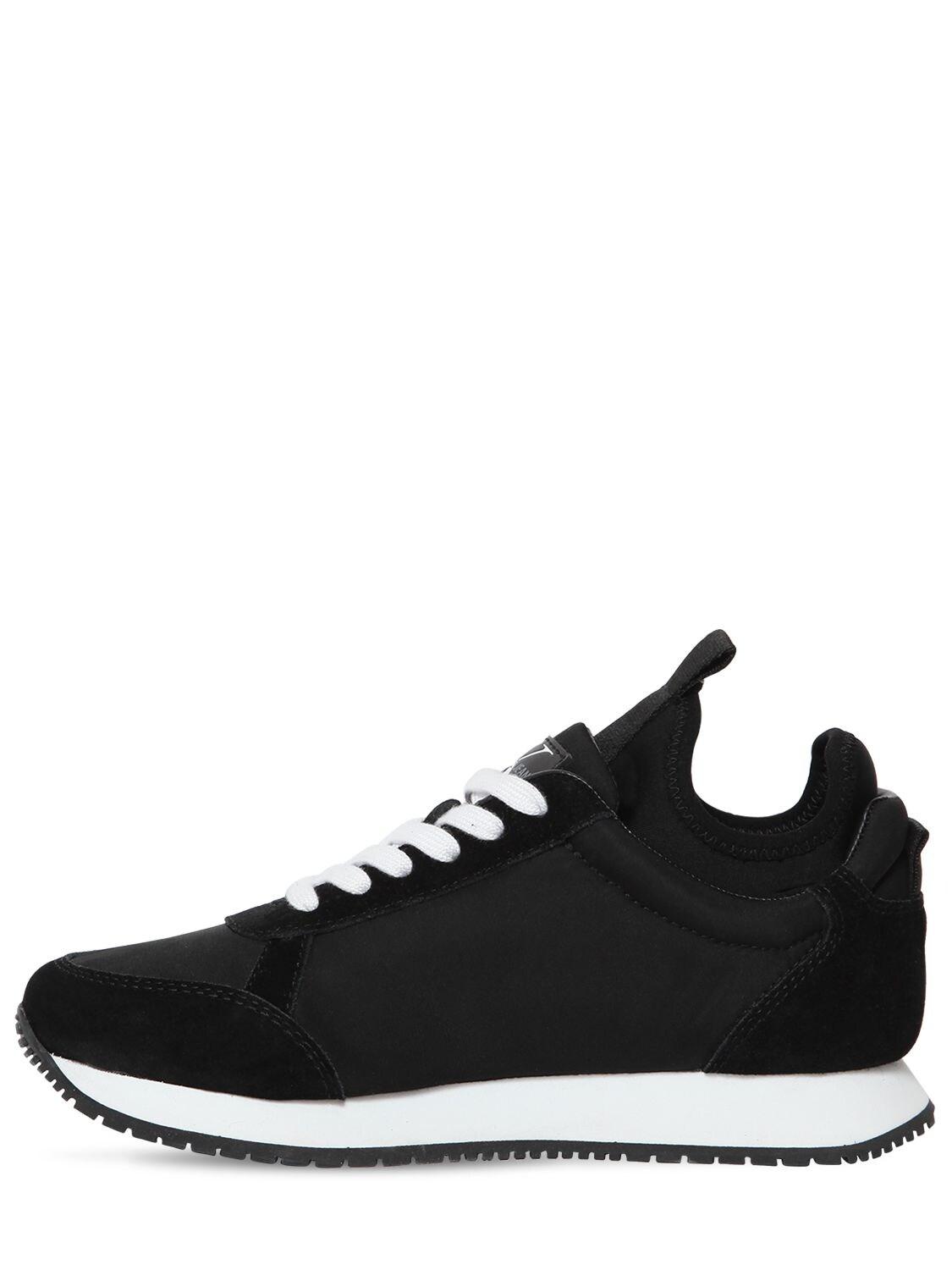 Calvin Klein 20mm Josslyn Nylon Sneakers in Black | Lyst