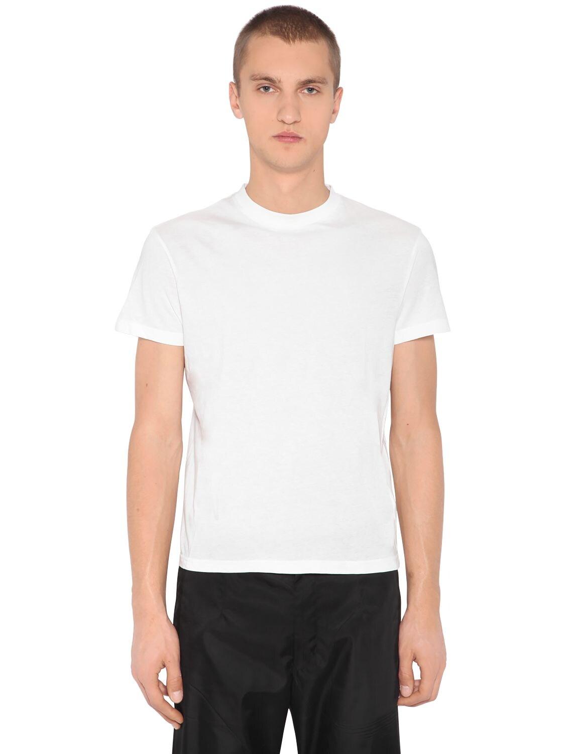 Prada 3 Pack Cotton Jersey T-shirts in White for Men - Save 24% - Lyst
