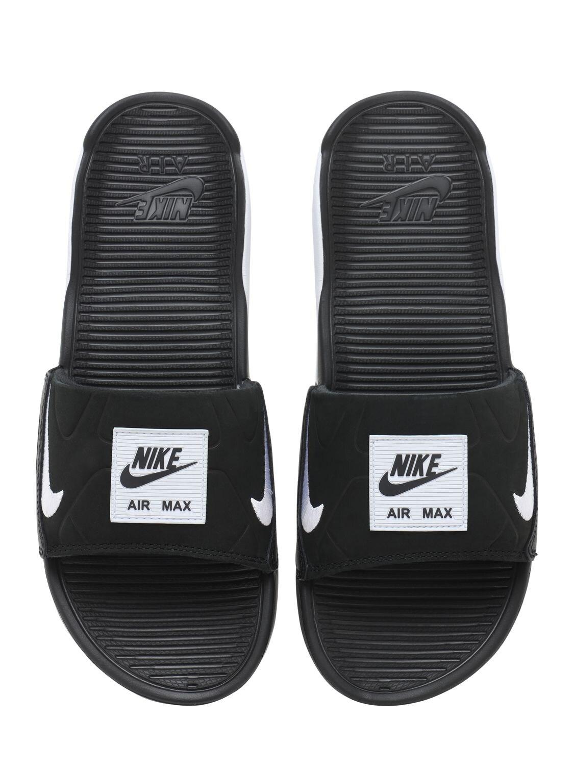 Nike Air Max 90 Slide in Black | White (Black) for Men - Save 52 ...