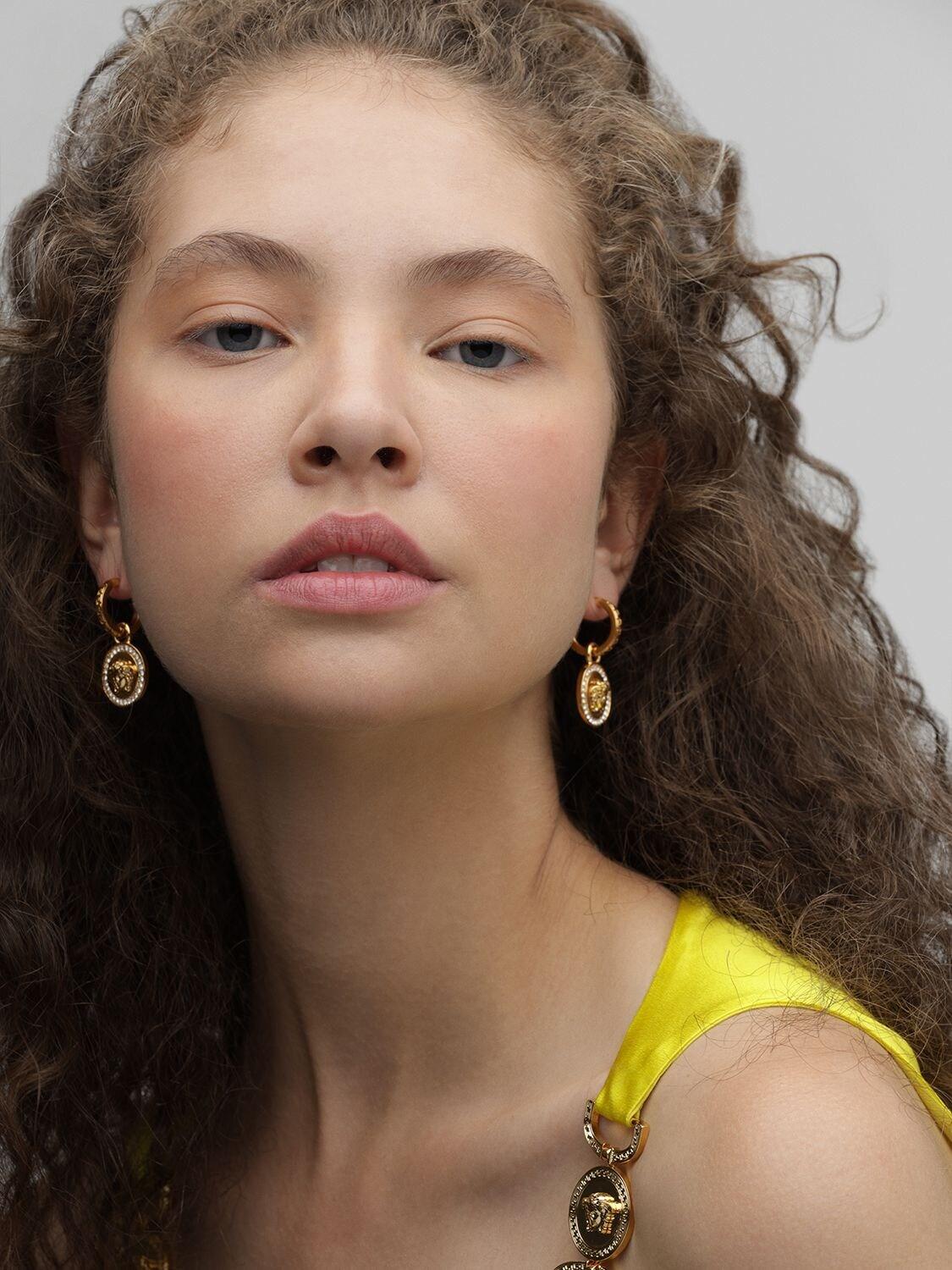 versace earrings for women