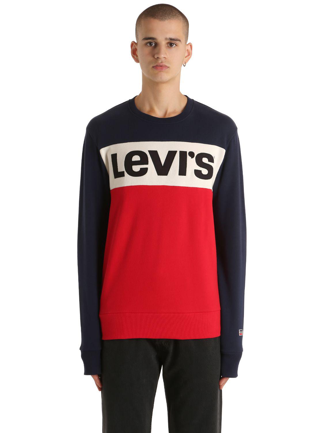 levis color block sweatshirt