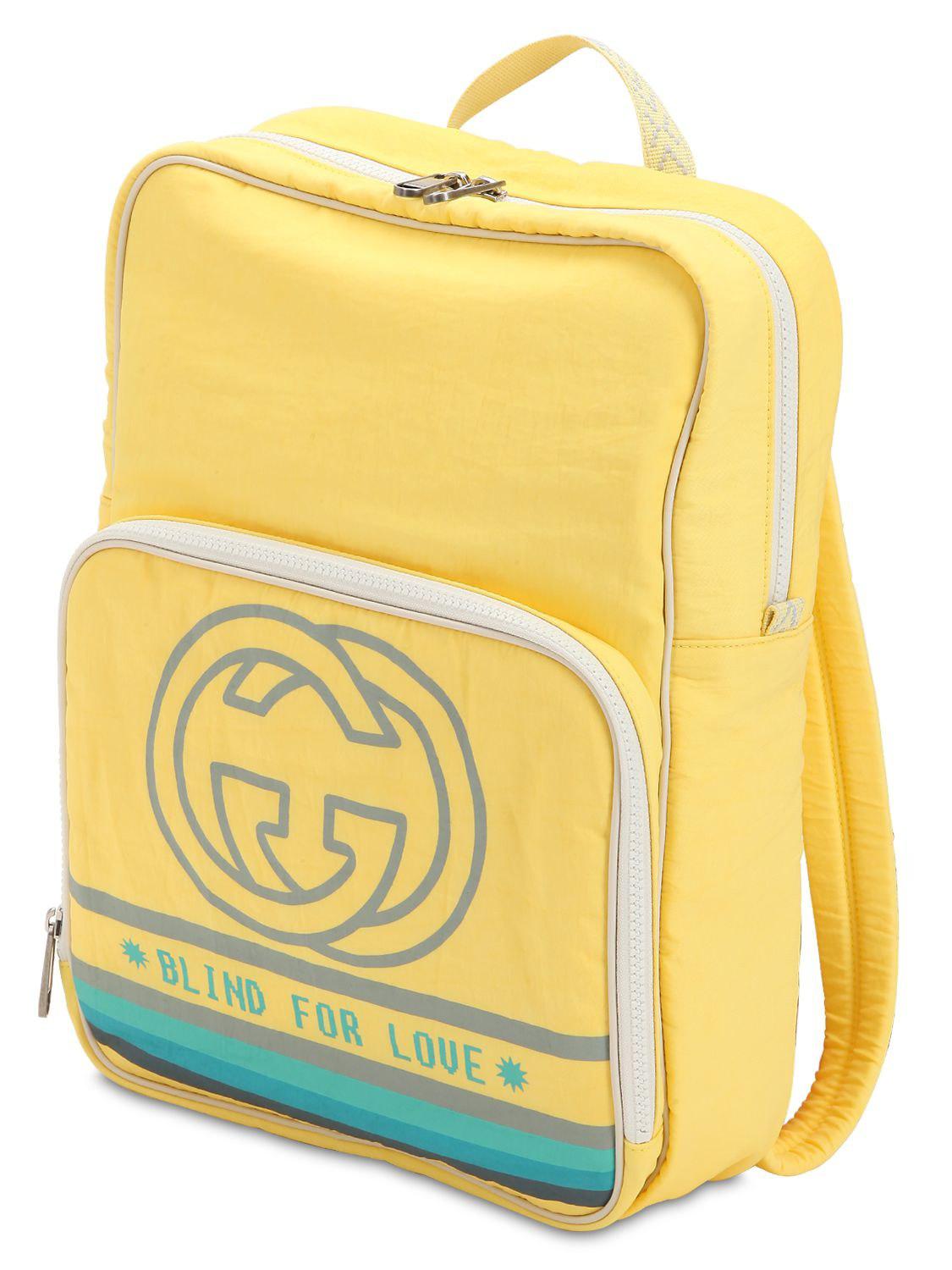 gucci backpack yellow