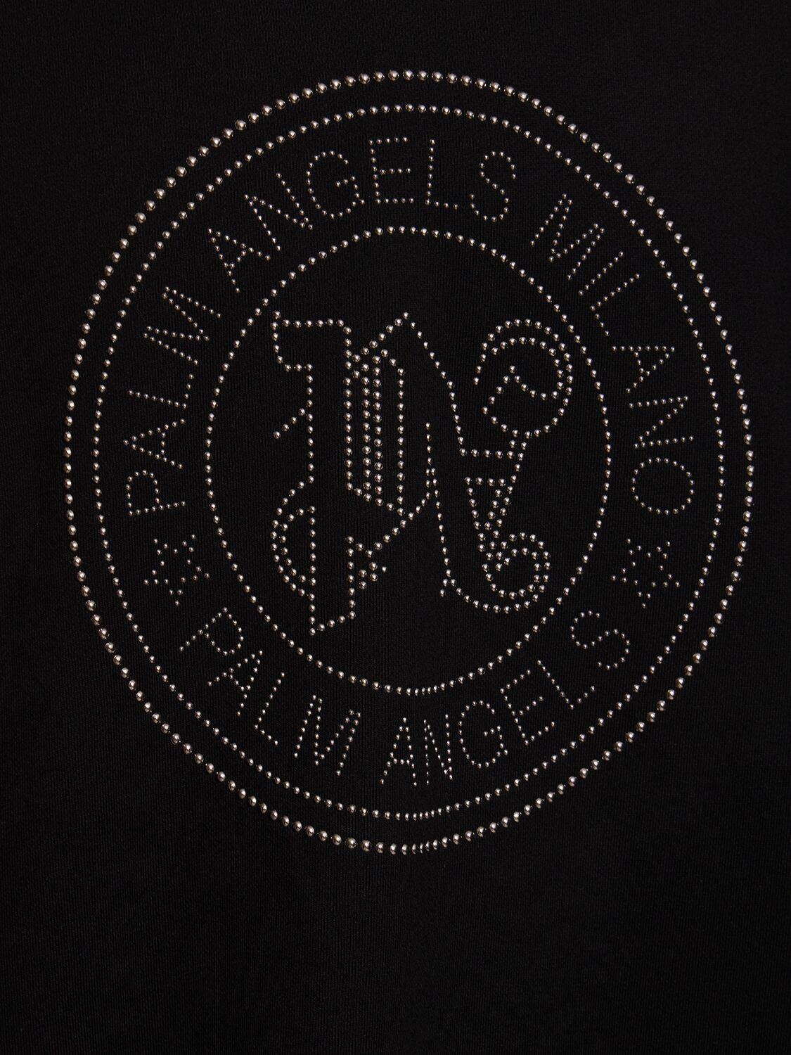 Palm Angels Black Milano Stud Sweatshirt
