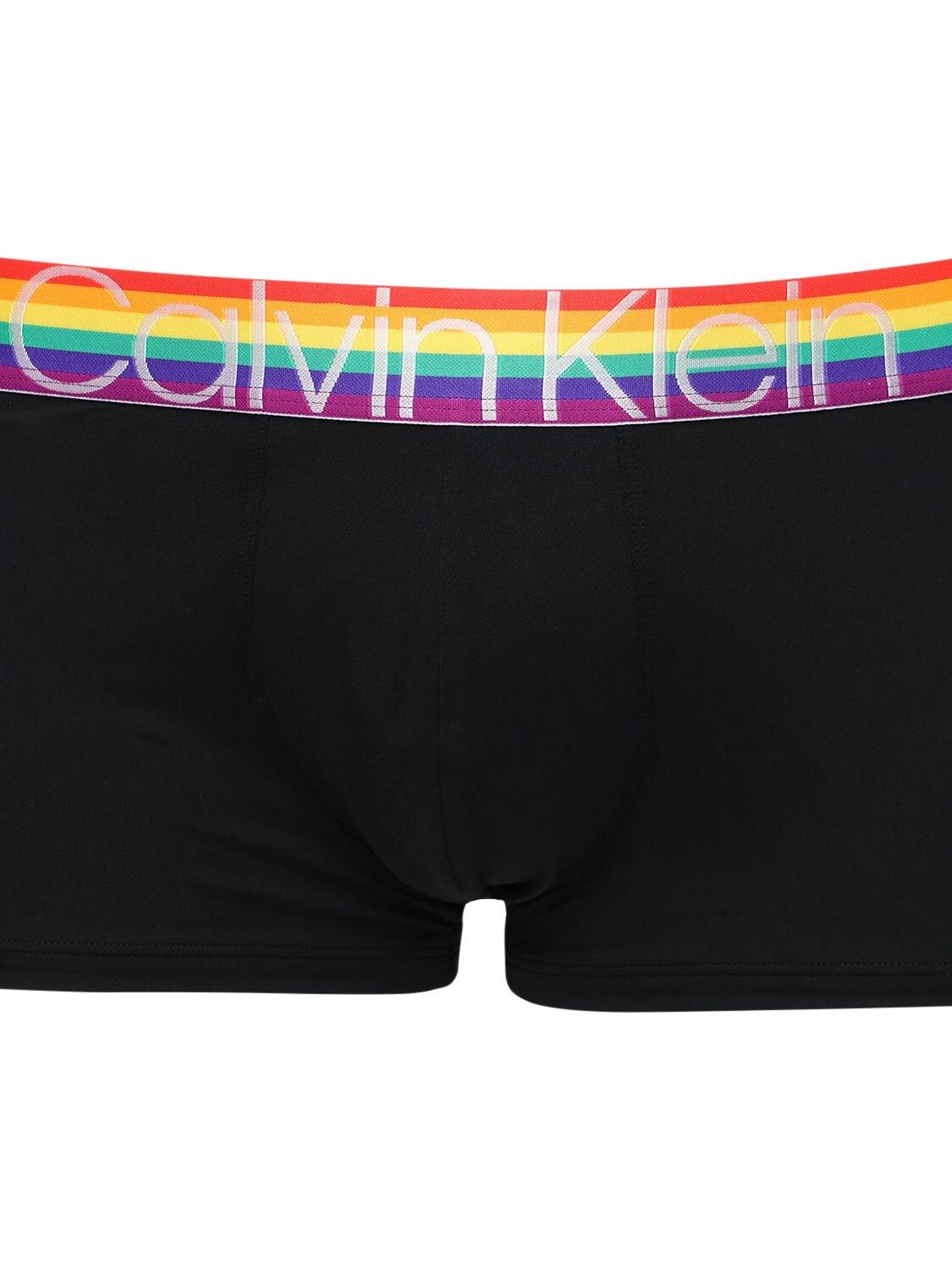Calvin Klein Cotton Pride Stretch Jock Strap in Black for Men Lyst