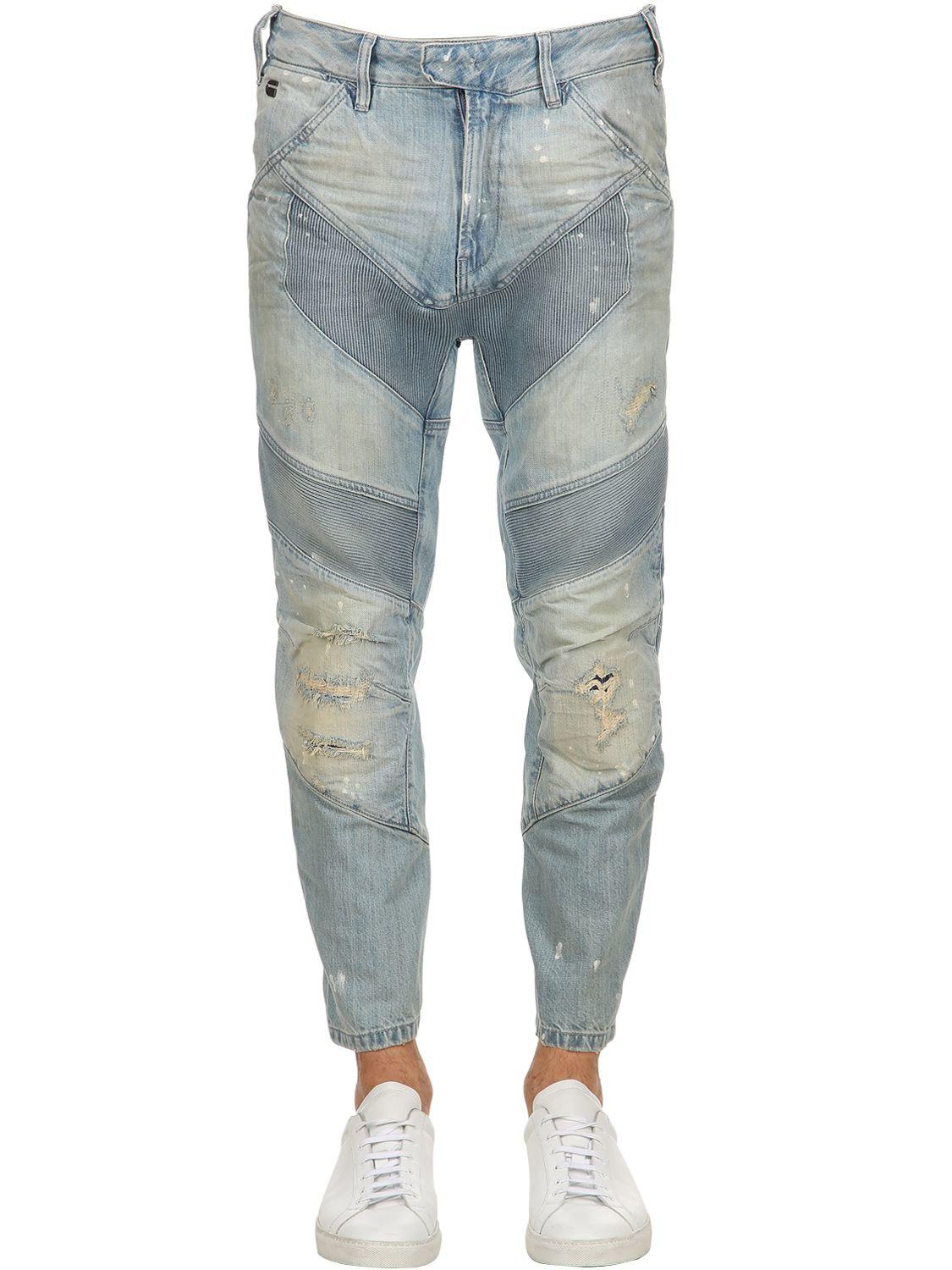 G-Star RAW Denim Motac-x 3d Relaxed Tapered Crop Jeans in Light Blue ...