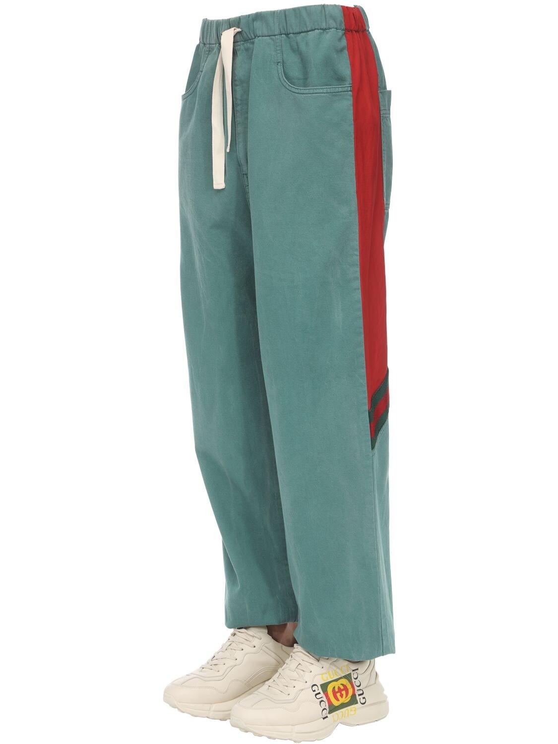 green and red gucci pants