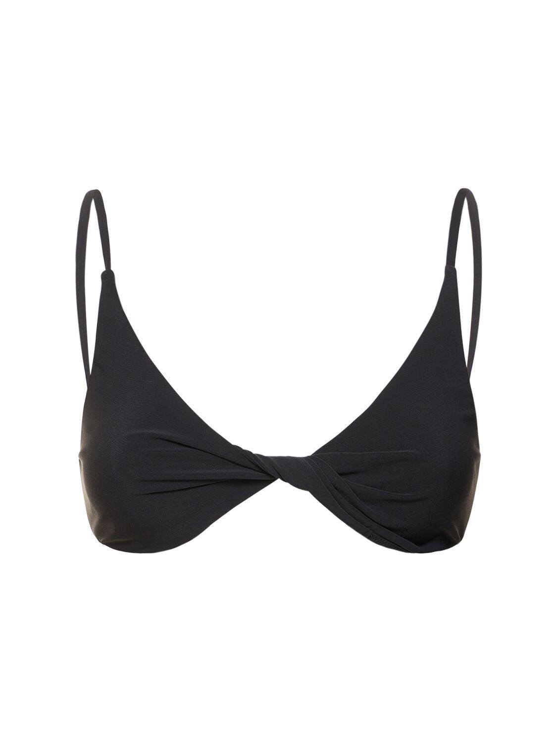 Totême Twist-front Triangle Bikini Top in Black | Lyst Australia