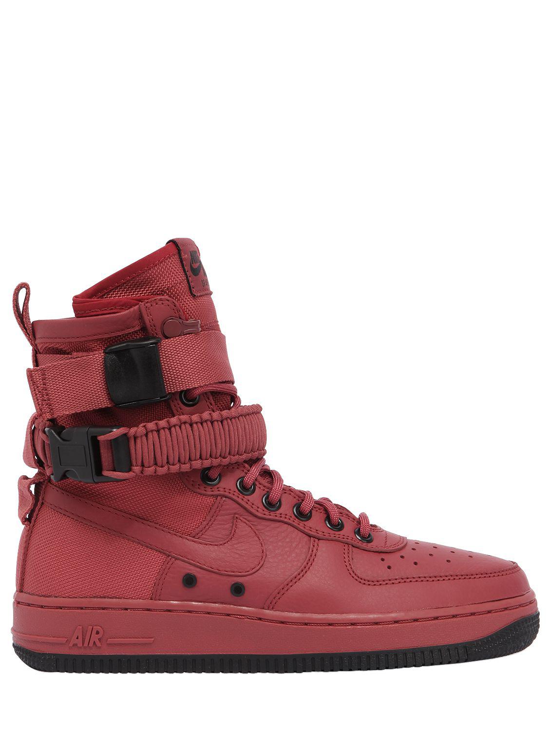 Baskets Montantes ""sf Air Force 1""" Nike en coloris Rouge | Lyst