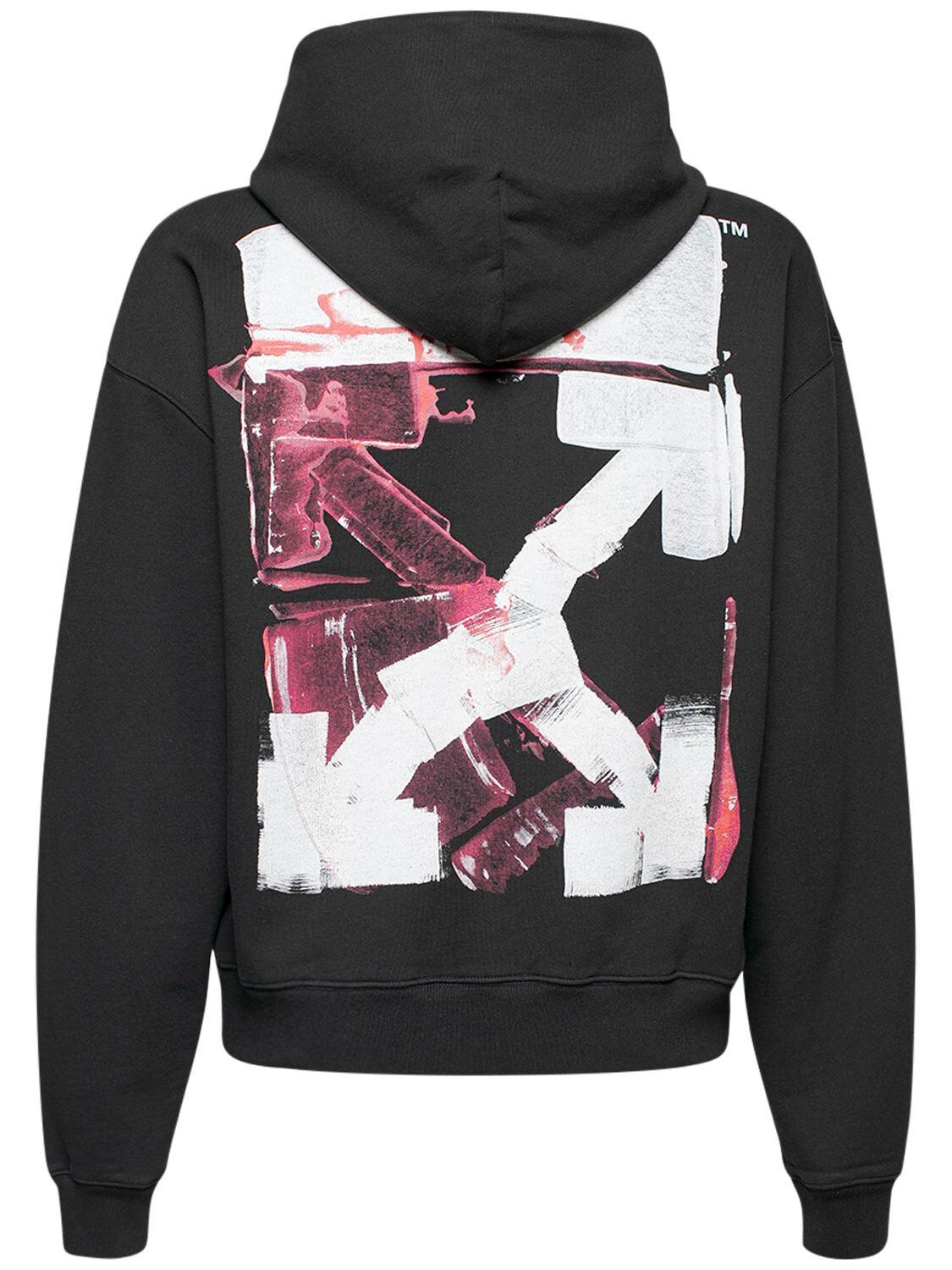 Off-White c/o Virgil Abloh Kapuzenpullover Baumwolle Mit Acryl in Schwarz  für Herren | Lyst DE