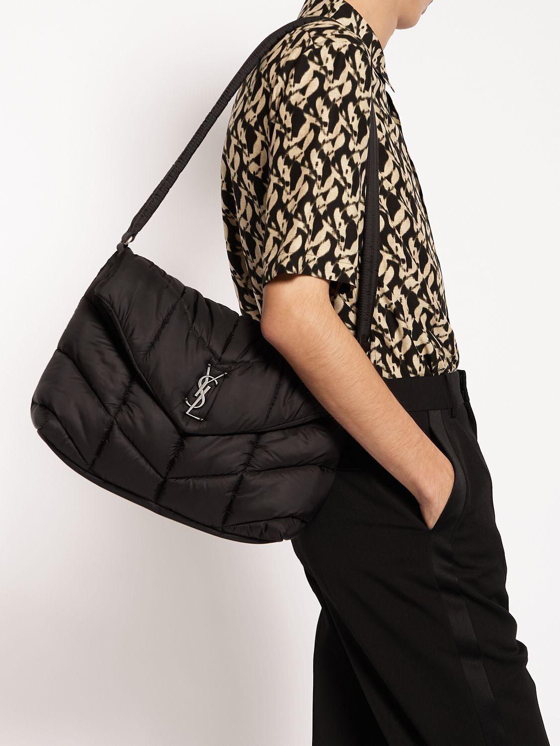Saint Laurent Nylon Puffer Bag in Black for Men | Lyst