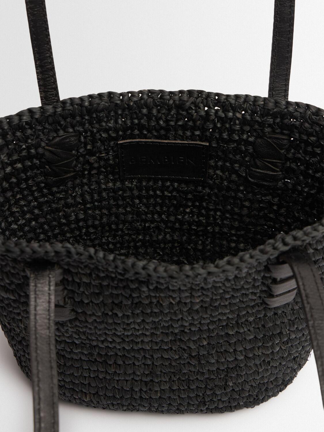 トートバッグ Bembien Mini Bieno raffia tote bag Mini Bieno – Bembien