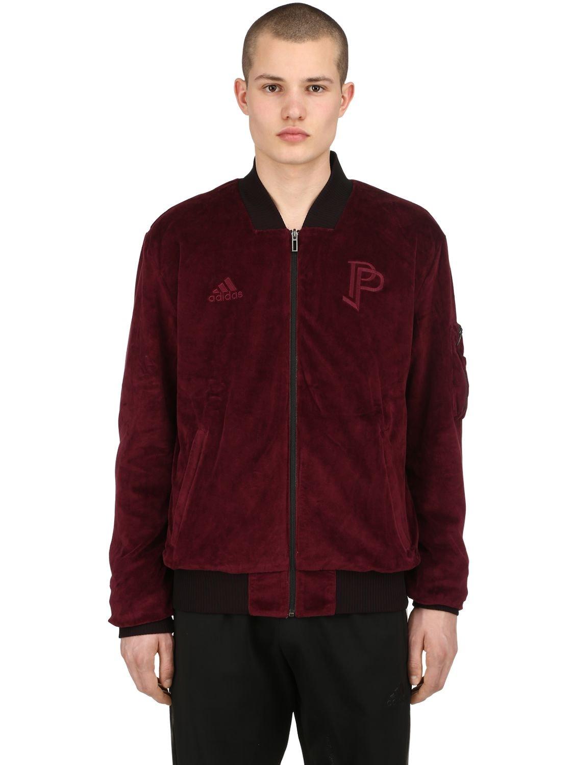 adidas Originals Synthetic Paul Pogba Reversible Bomber Jacket in  Grey/Bordeaux (Gray) for Men | Lyst