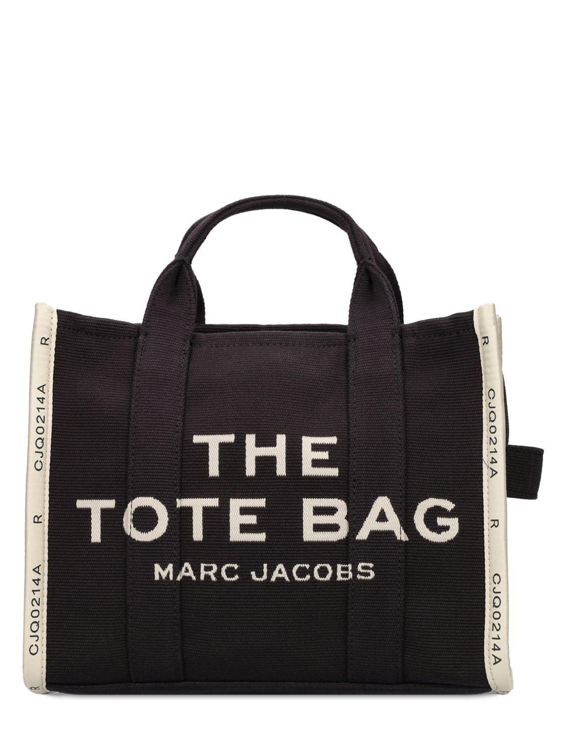 Marc Jacobs The Medium Tote Cotton Jacquard Bag in Black | Lyst