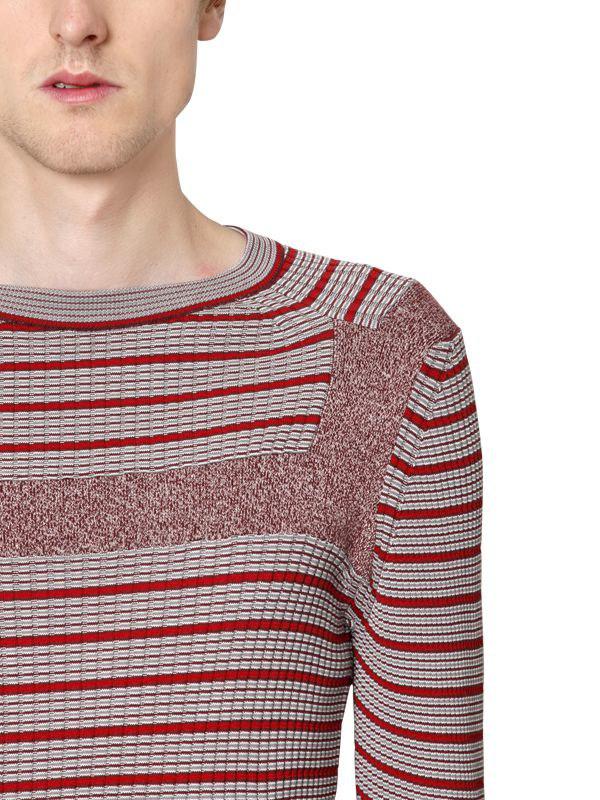 maison margiela striped sweater