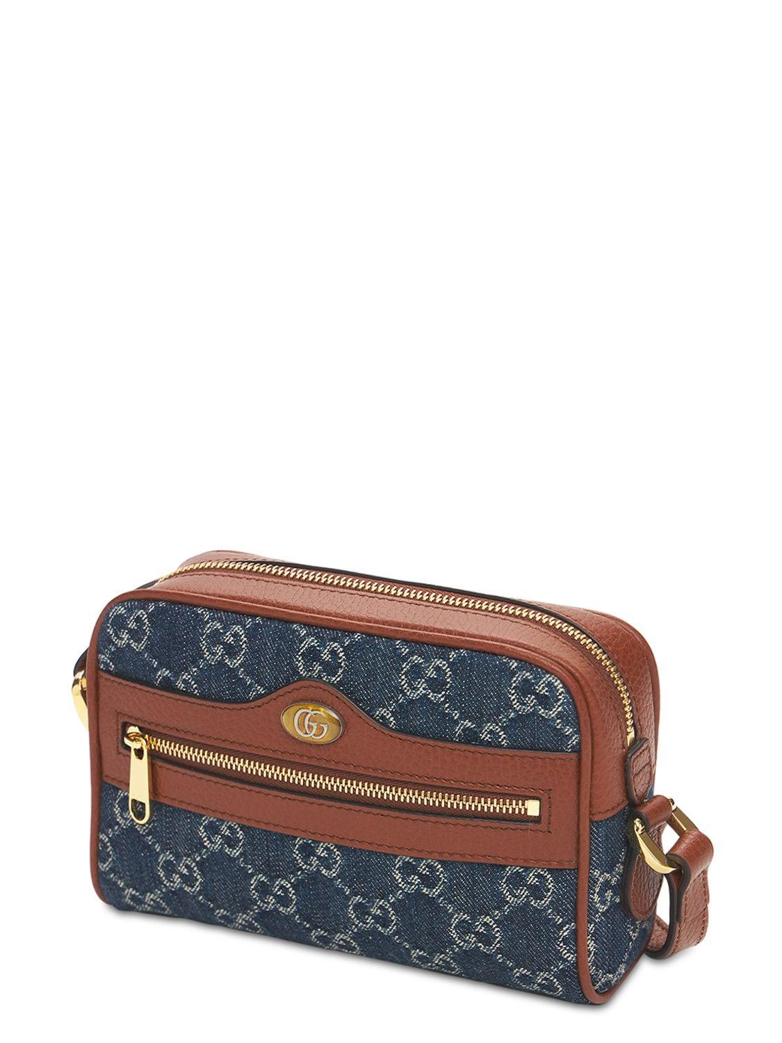 Gucci Ophidia Gg Jacquard Denim Mini 