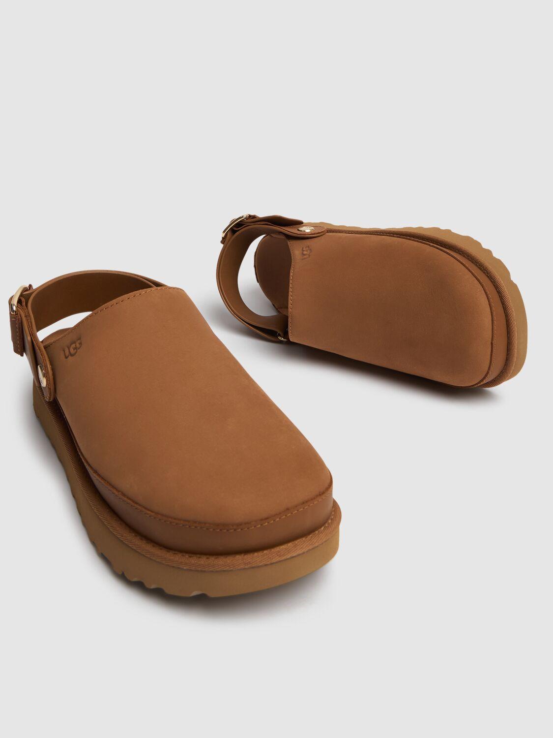 UGG W Goldenstar Villa スエードミュール 25mm ブラウン | Lyst