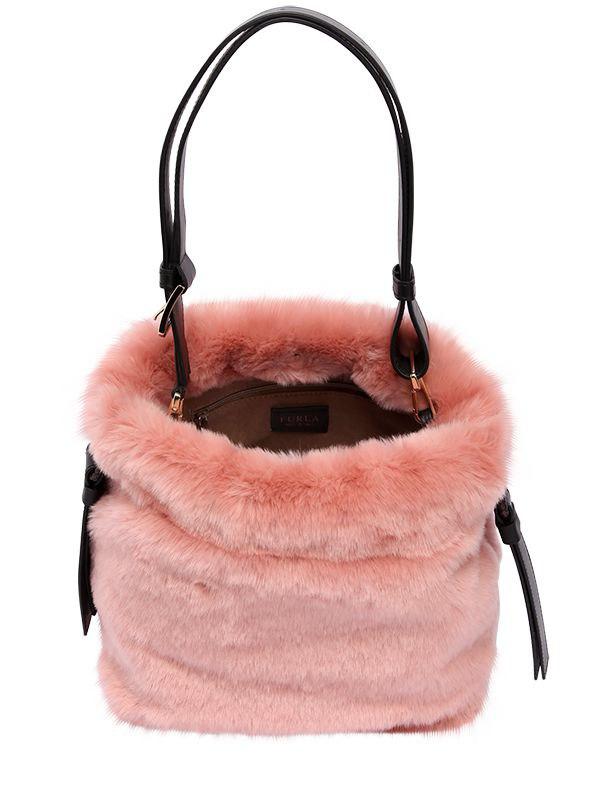 sac furla fourrure