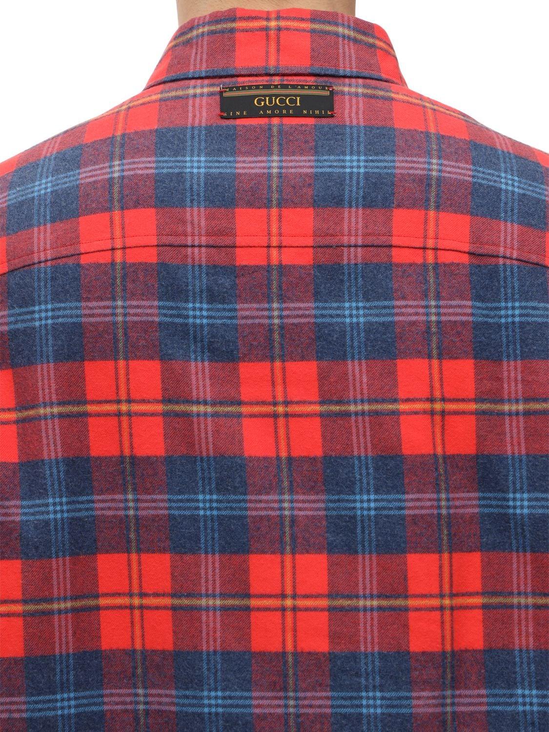 Gucci X Disney Cotton Shirt Shirt in Red for Men - Save 51% | Lyst