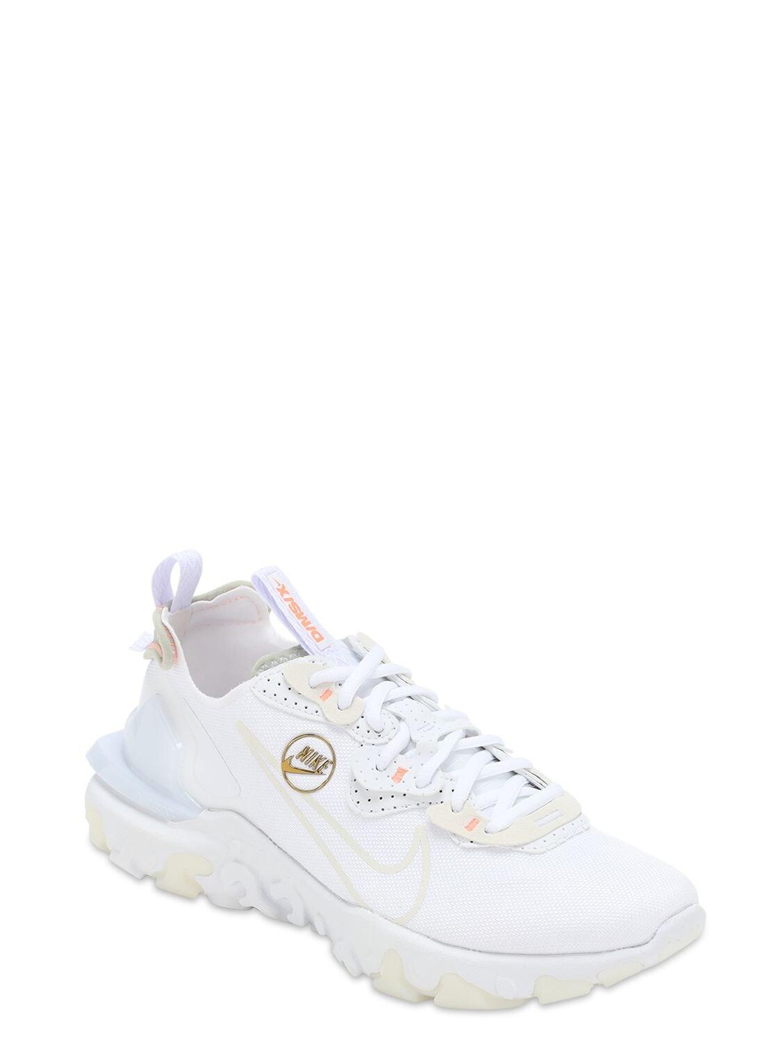 all white nike react vision