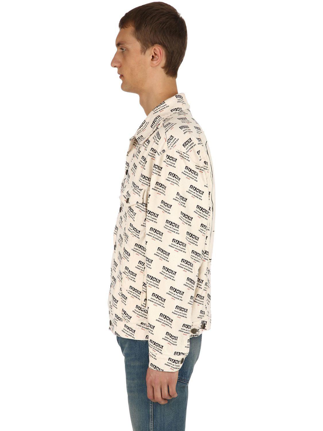 gucci stamp denim jacket