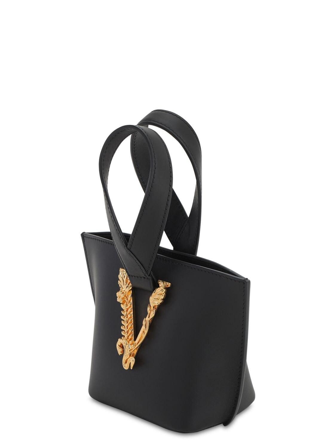Versace 2020s Black Logo Virtus Mini Bag · INTO