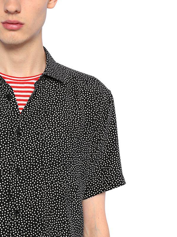 Saint laurent dot shirt cheap