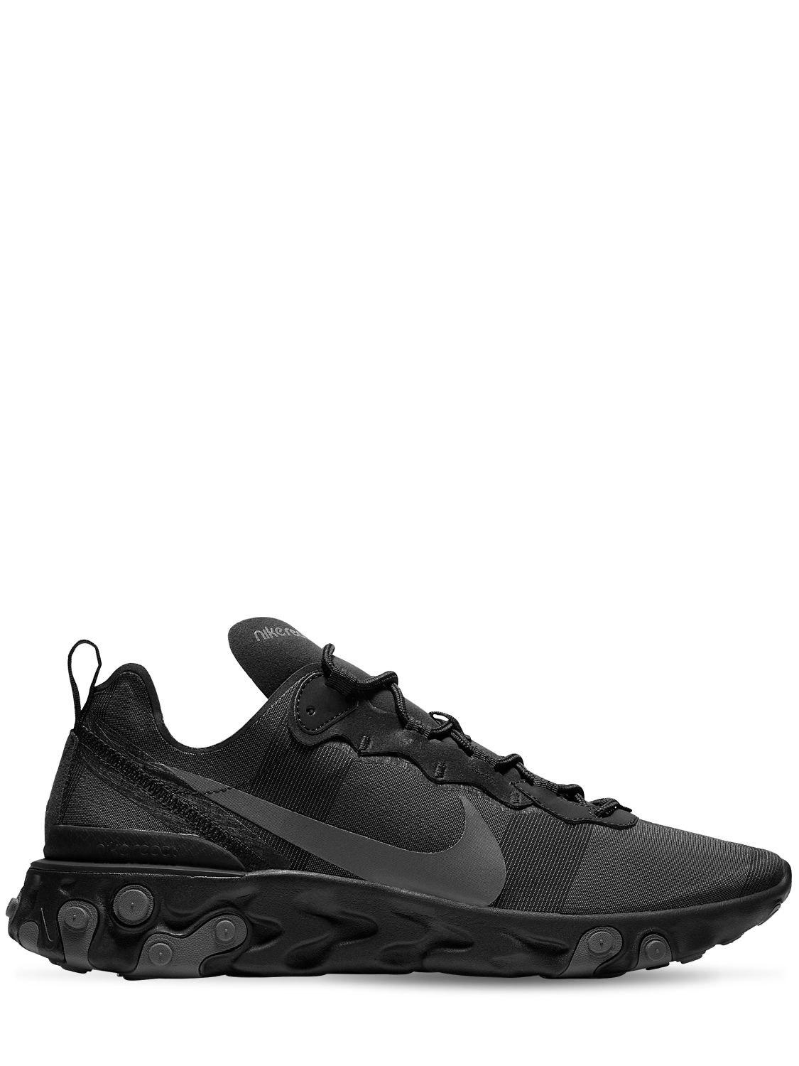 nike react black grey