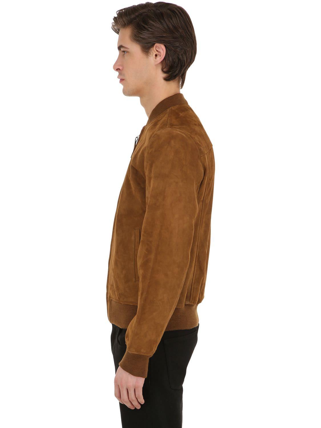 Schott suede bomber jacket sale