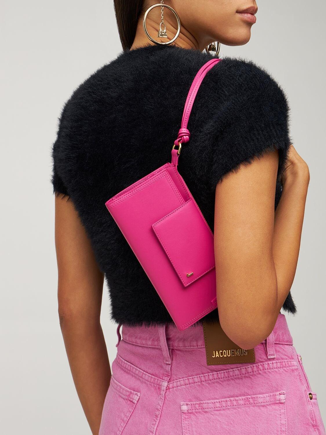 Jacquemus Le Pichoto Zip-up Leather Shoulder Bag in Pink | Lyst Australia