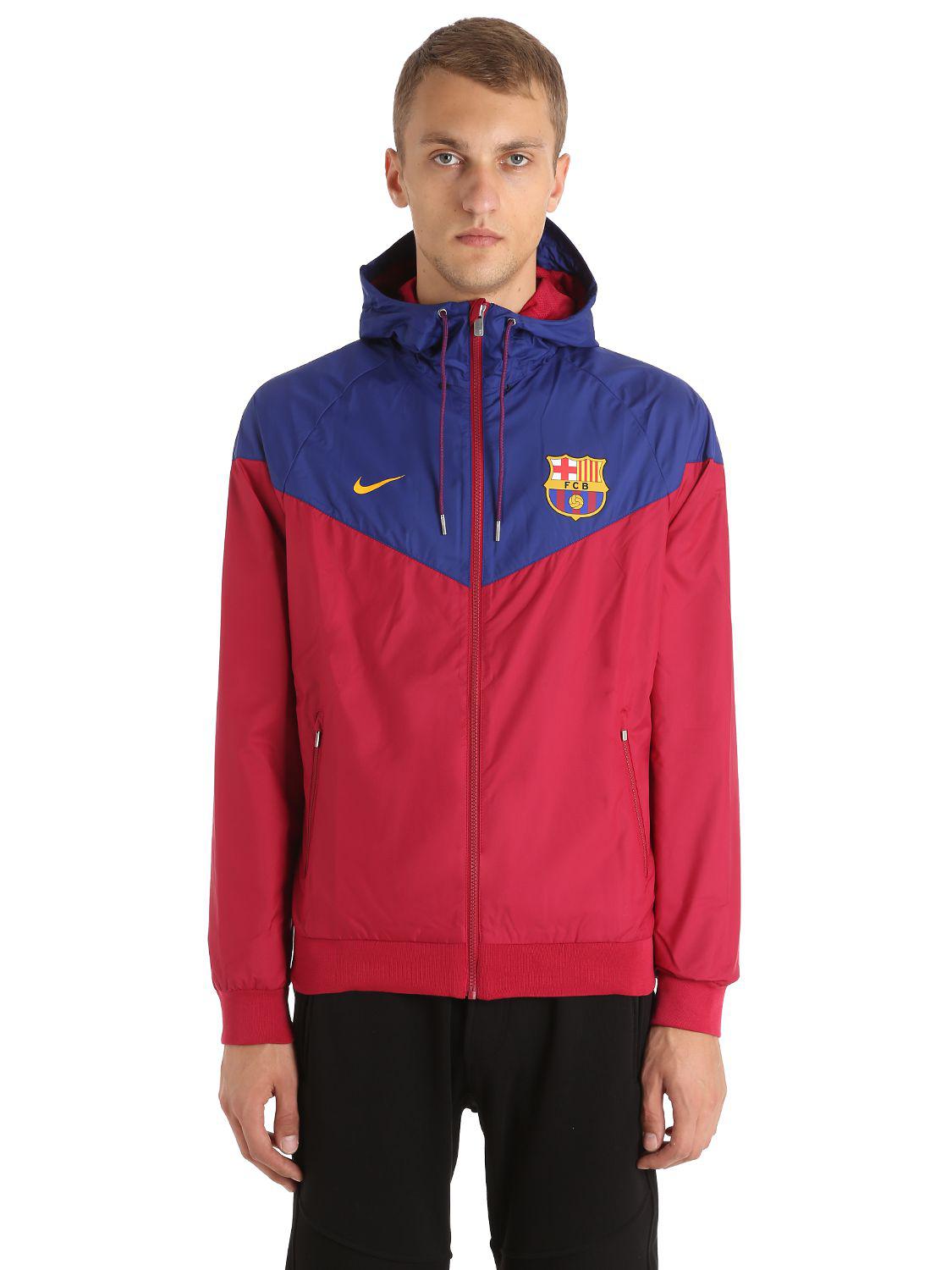 Ligatie Ooit opschorten Nike Fc Barcelona Windrunner Jacket for Men | Lyst