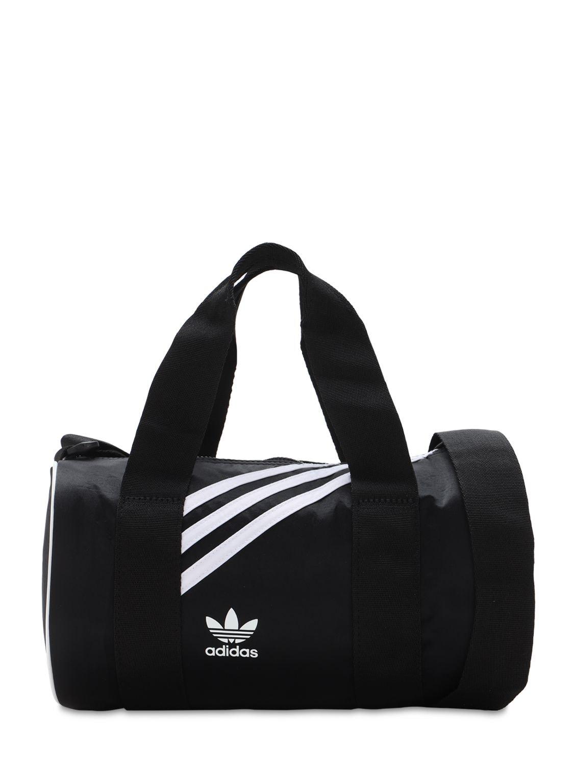 adidas Originals Mini Nylon Duffle Bag in Black | Lyst