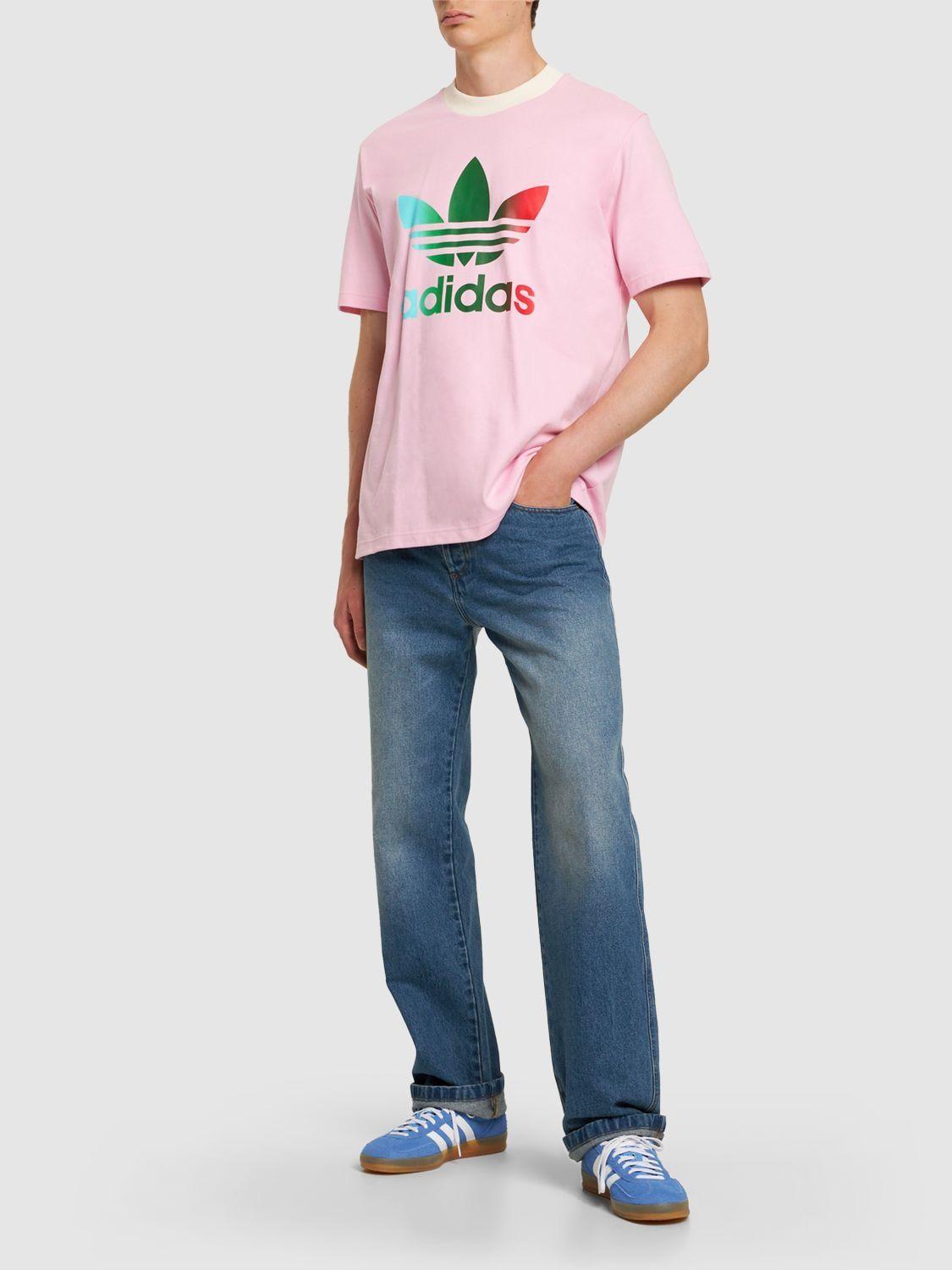Lyst in | T-shirt Trefoil Pink adidas Men Logo Originals for