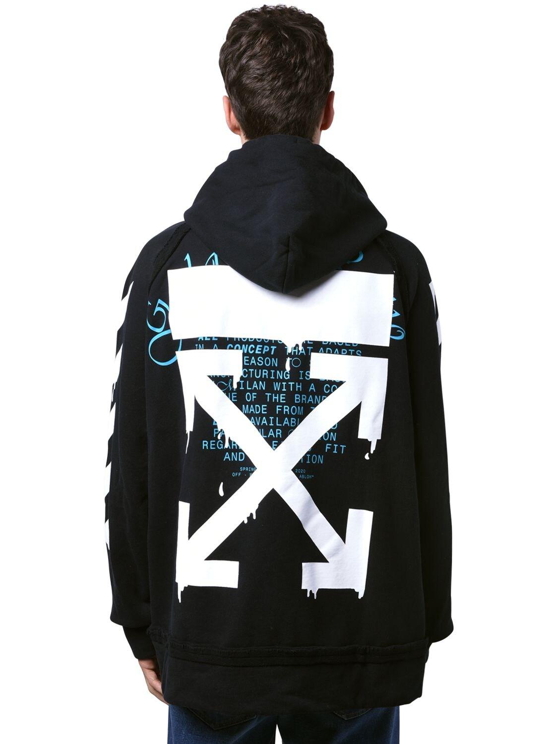 tin besværlige astronomi Off-White c/o Virgil Abloh Print Dripping Paint Sweatshirt Hoodie in Black  for Men | Lyst Canada