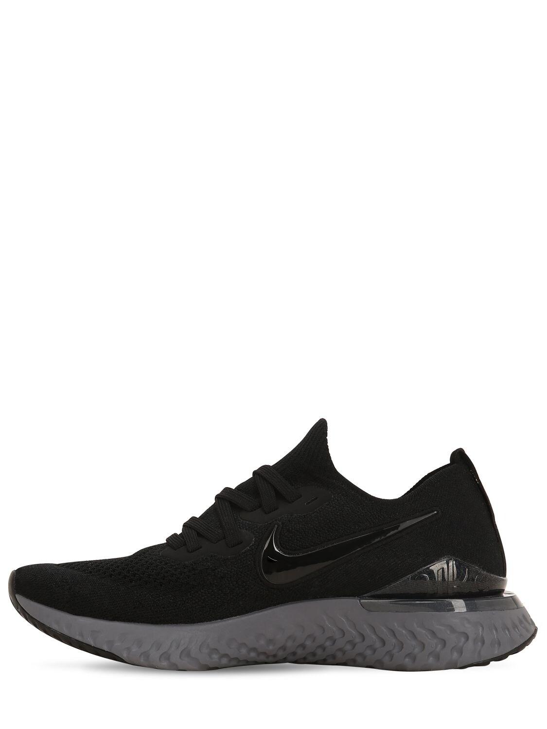 Nike Epic React Flyknit 2 Sneakers in Black - Lyst