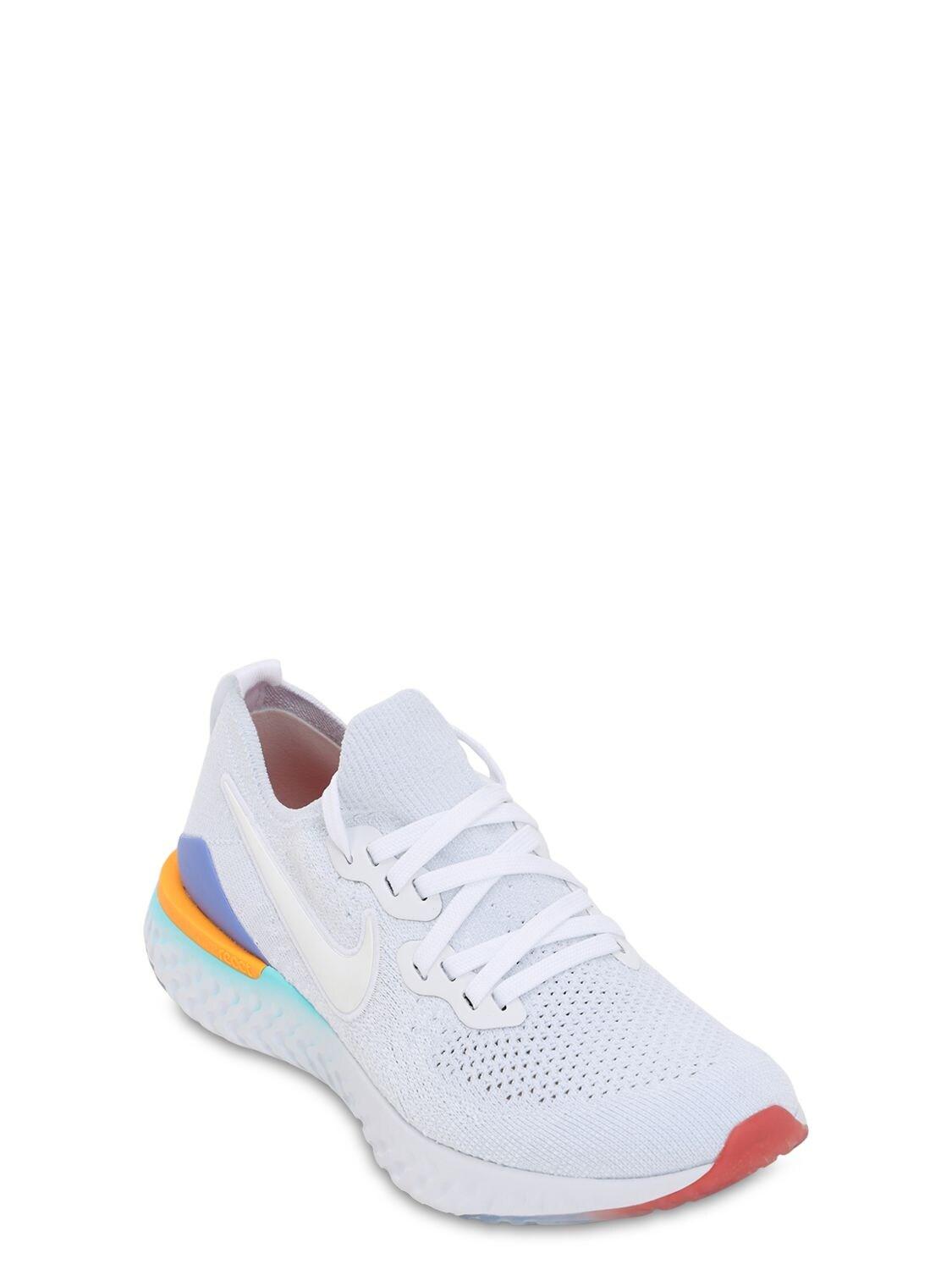 nike epic react flyknit 2 women's white