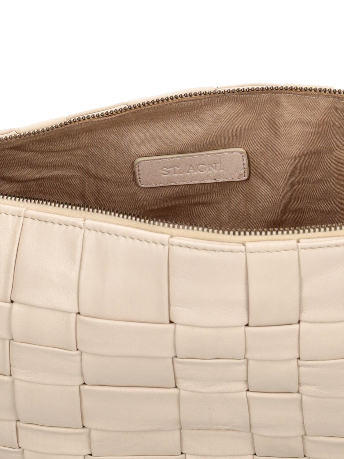 Crescent leather shoulder bag - St. Agni - Women
