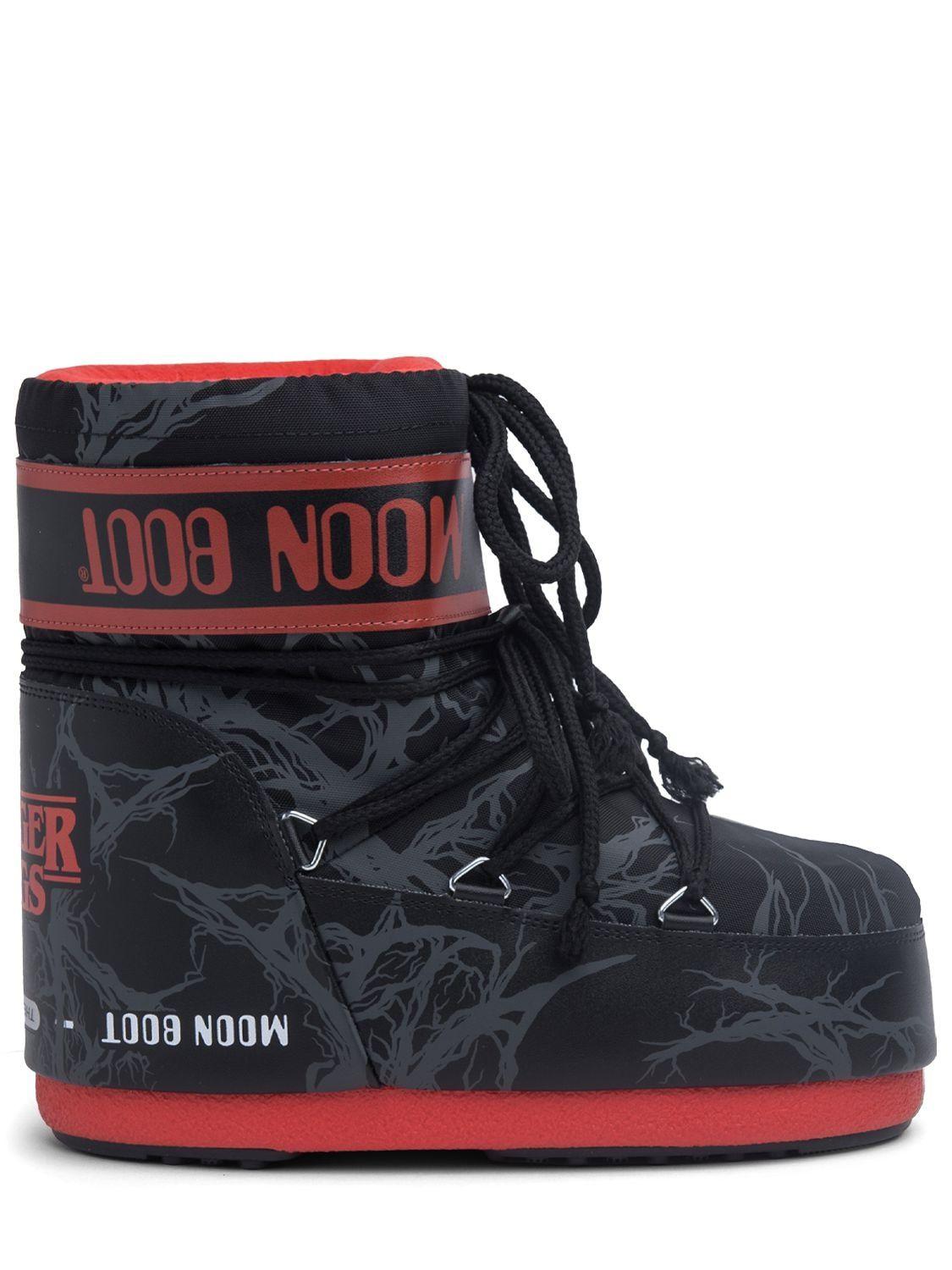 Moon Boot Upside Down Icon Low Vines Boots in Blue | Lyst