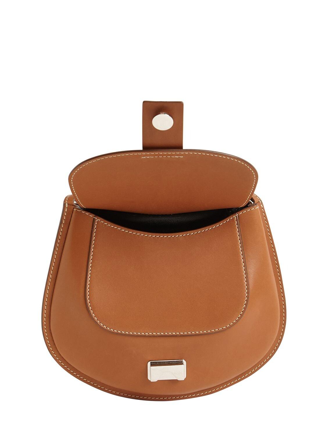 Jil Sander Mini Crescent Leather Shoulder Bag | Lyst
