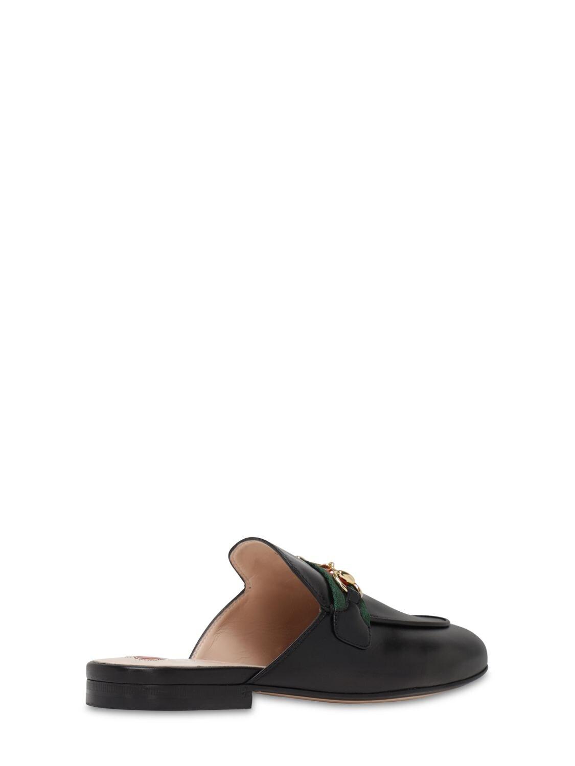 Gucci 10mm Princetown Leather Mules in Black - Lyst