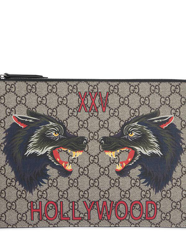 gucci wolf clutch